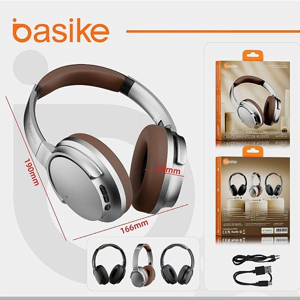 Fone De Ouvido - Headset Bluetooth - Basike BA-FON168