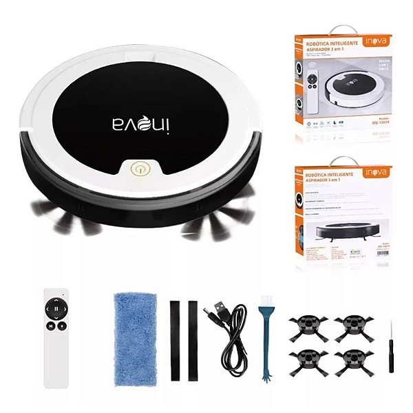 ASPIRADOR ROBO COM CONTROLE INOVA SDJ-12614