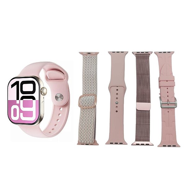 Smartwatch W81 Pro Max Relógio De Pulso Digital Acompanha 4 Pulseiras