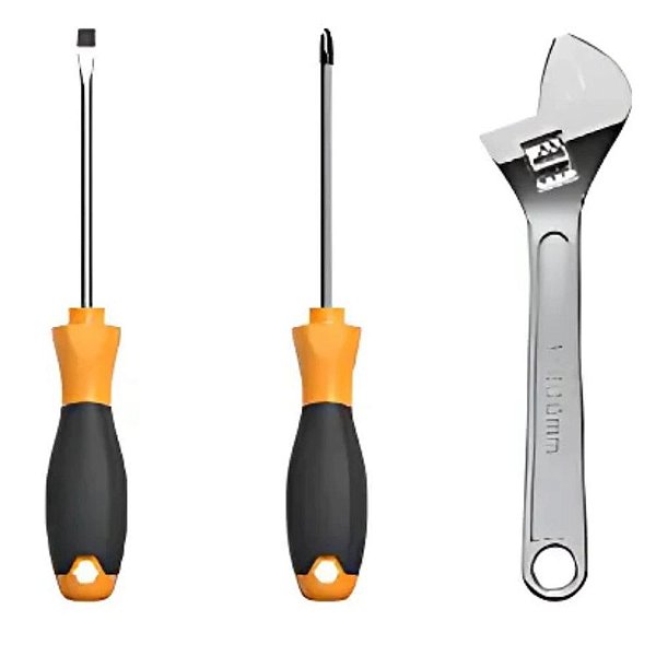 Conjunto de Ferramentas De Reparo Chave Inglesa Chave De fenda E Chave Phillips MD-12761