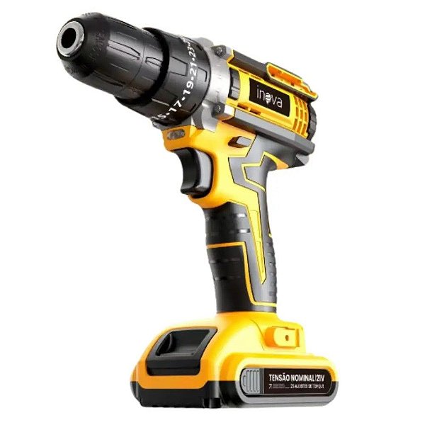 Furadeira Elétrica + Conjunto De Ferramentas Com 2 Bases De Carregamento - 25 Peças Scr-12911