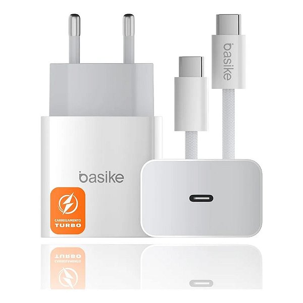 Carregador Celular 30W Saida Tipo C Quick Charge Com Cabo Tipo C