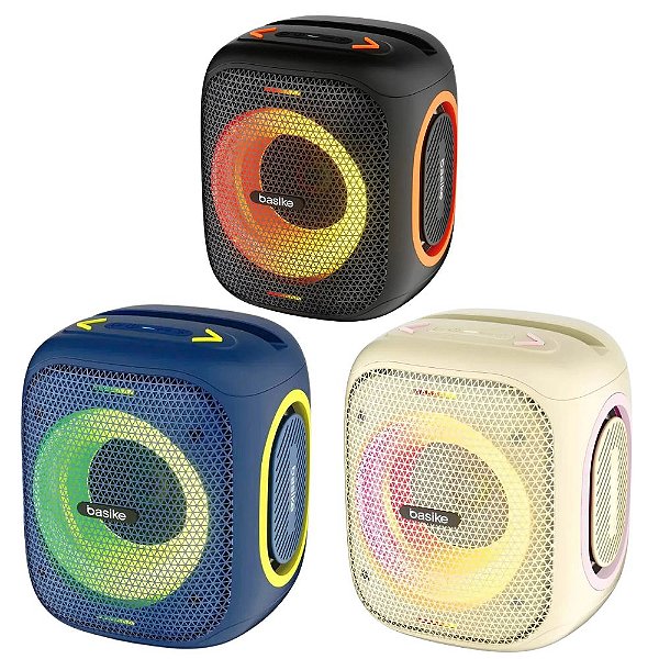 Caixa De Som Bluetooth Portátil Basik BA-RAD127 - 30W 2400mAh