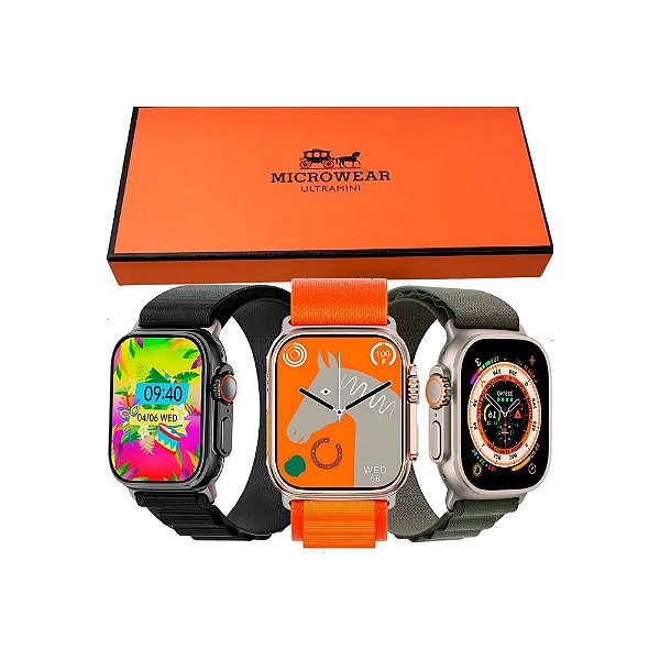 Smartwatch W69 Mini Relógio De Pulso Digital