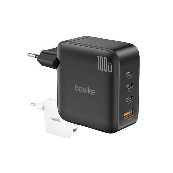 Carregador Turbo 3 Tipo C 1 USB 100W Só Base BA-CAR050