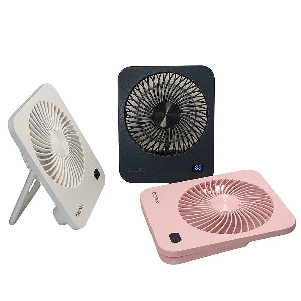Mini Ventilador De Mesa Portátil Com Display Digital BA-FAN331