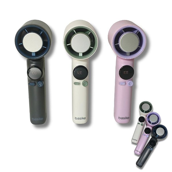 Mini Ventilador Portátil Com Display Digital BA-FAN327