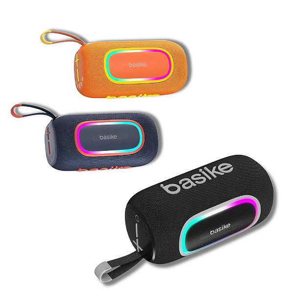 Caixa De Som Bluetooth Portátil Basike BA-RAD016 - 80W 8000mAh