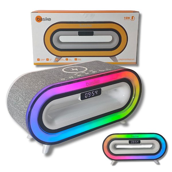 Caixa De Som Bluetooth Portátil Multifuncional Basike BA-RAD211 - 15W 1200mAh