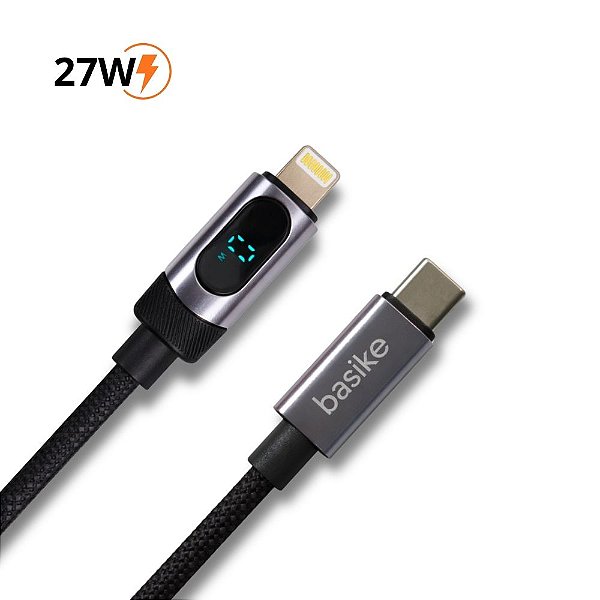Cabo Basike - USB-C Para Lightning IOS - 27W - 1,2 Metro - BA-CBO401