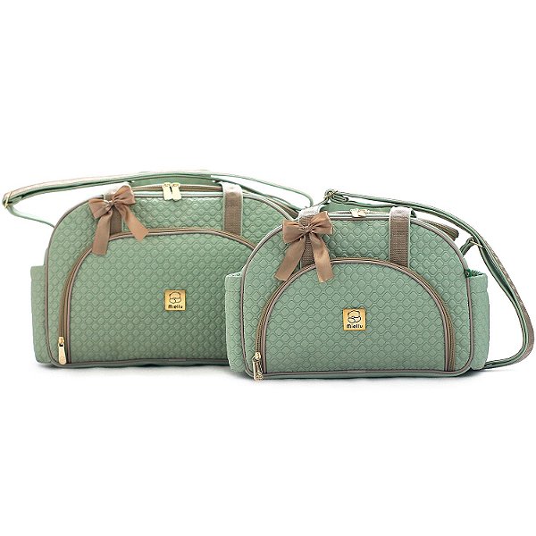 Kit Bolsas Bebe Maternidade - Linha Pópeti - G, P E Trocador