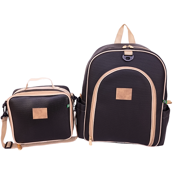 Kit Mochila Juvenil Preto