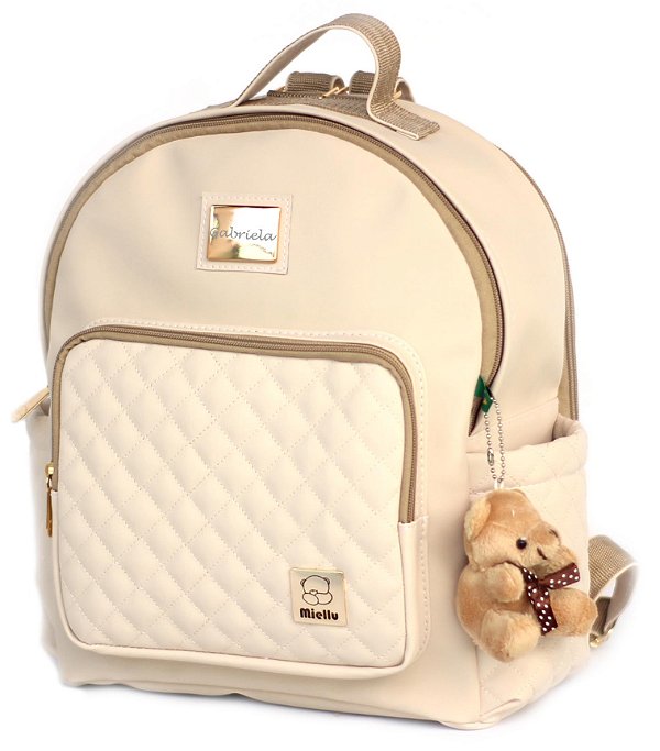 DF25- Mochila Maternidade Matelasse Miellu Personalizada
