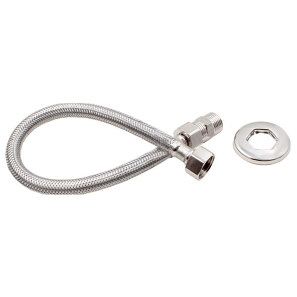 mangueira Engate Flexível Trançado Inox 60 cm Metal