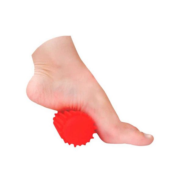 Bolinha Antistress Massagem Mebuki 55mm Vermelha Terapêutica