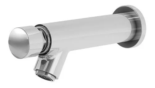 Torneira Automática Temporizada Parede Banheiro Botão Metal