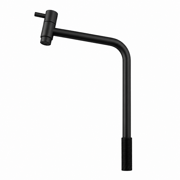 Torneira Link Black 270mm Inox Rosca 1/2 Cuba Pia Bica Alta