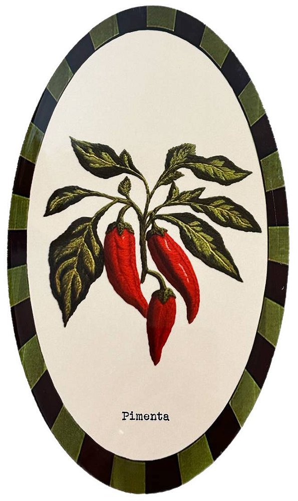 Azulejo Oval - Pimenta