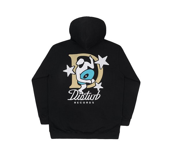 Moletom Disturb Stolen Vinyl Hoodie in Black