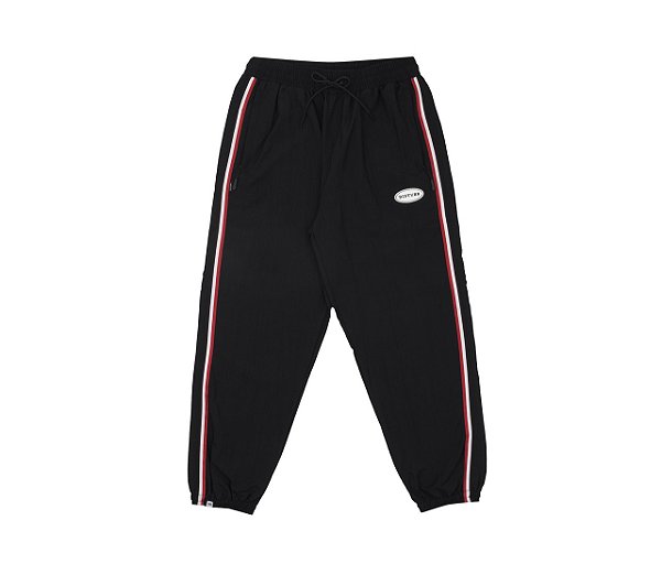 Calça Disturb Mixing Nylon Pants in Black - So High Urban Shop