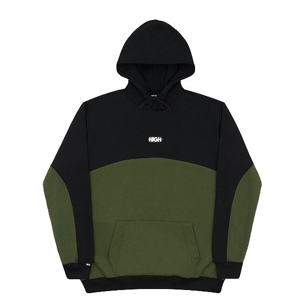 Moletom High Company Hoodie Bridge Black/Night Green