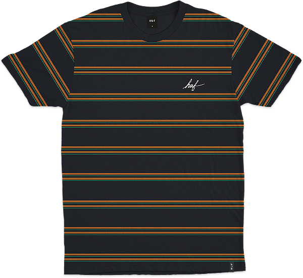 Camiseta Huf Listrada Navy