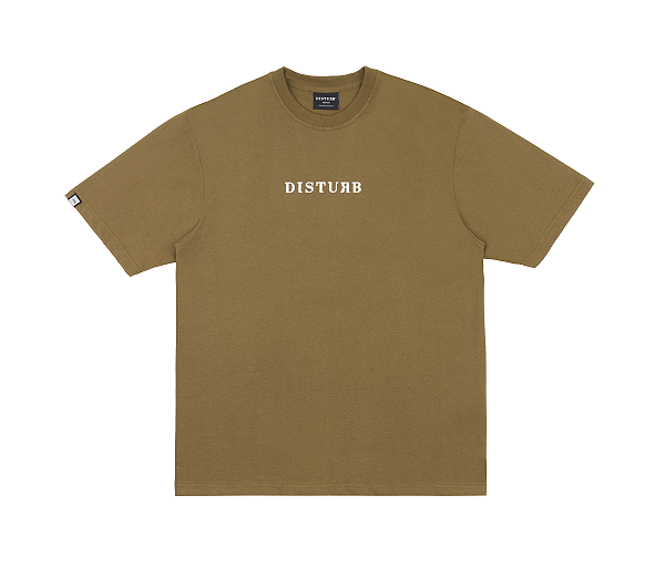 Camiseta Disturb Logo T Shirt in Beige