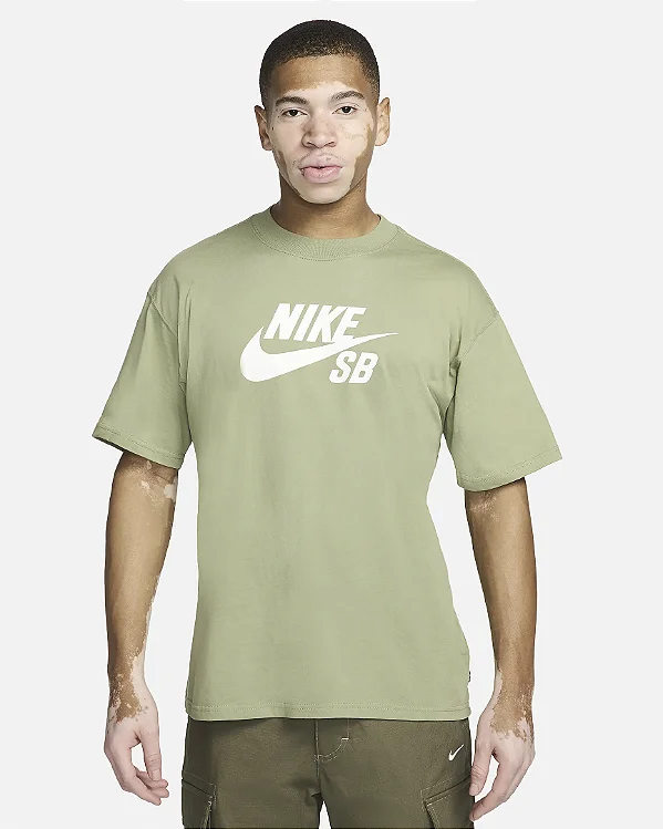 Camiseta Nike SB Logo Oil Green