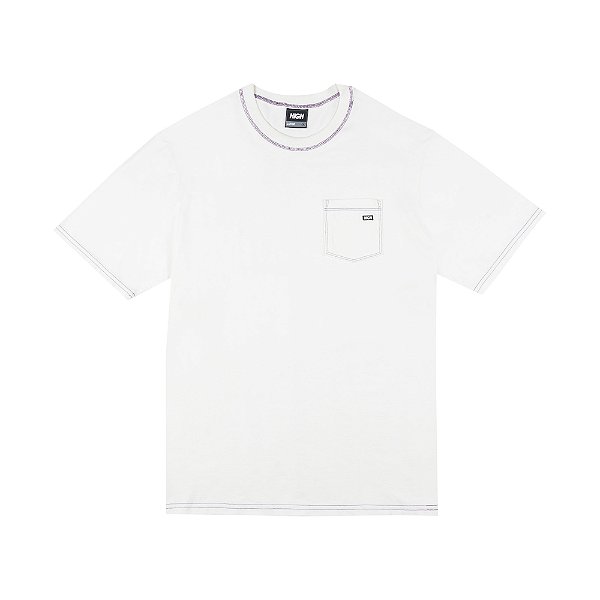 Camiseta High Company Pocket Tee Colored White