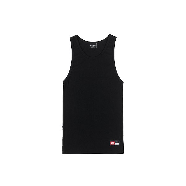 Camiseta Regata Disturb Mosaic Tank Top in Black