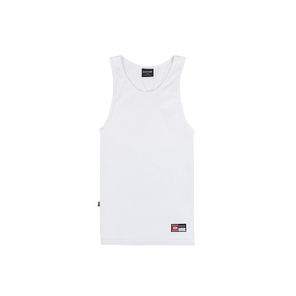 Camiseta Regata Disturb Mosaic Tank Top in Off-White