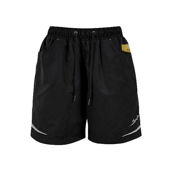 Shorts Barra Crew Short "B Textura" Preto