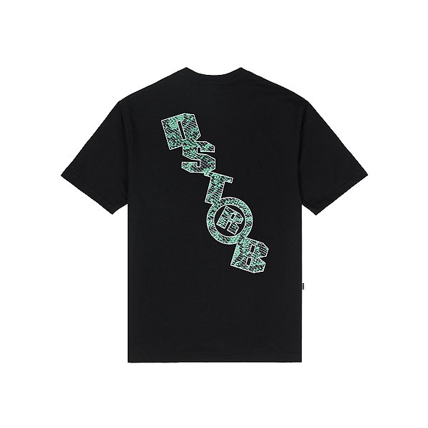 Camiseta Disturb Snakeskin T Shirt in Black