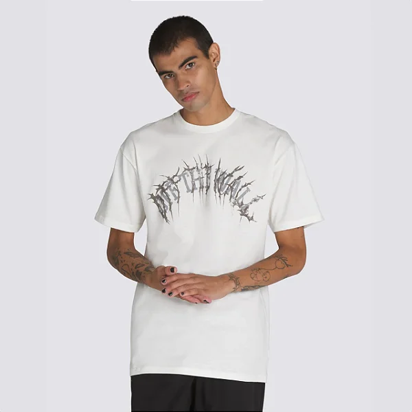 Camiseta Vans Metal Arch Ss Marshmallow