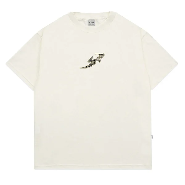 Camiseta Barra "B Garça Textura" Off White