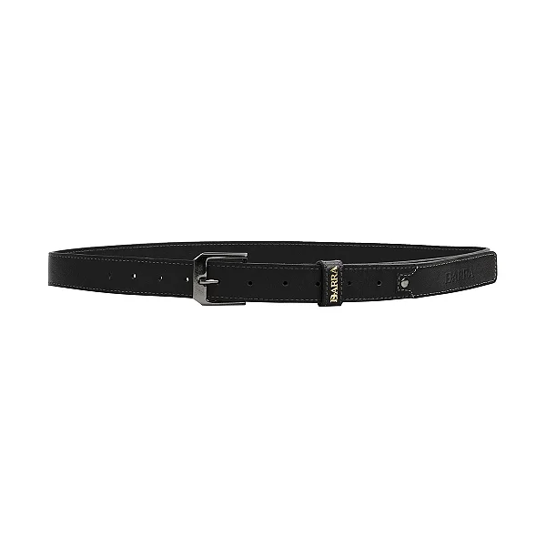 Cinto em Couro "Barra Logo" Preto