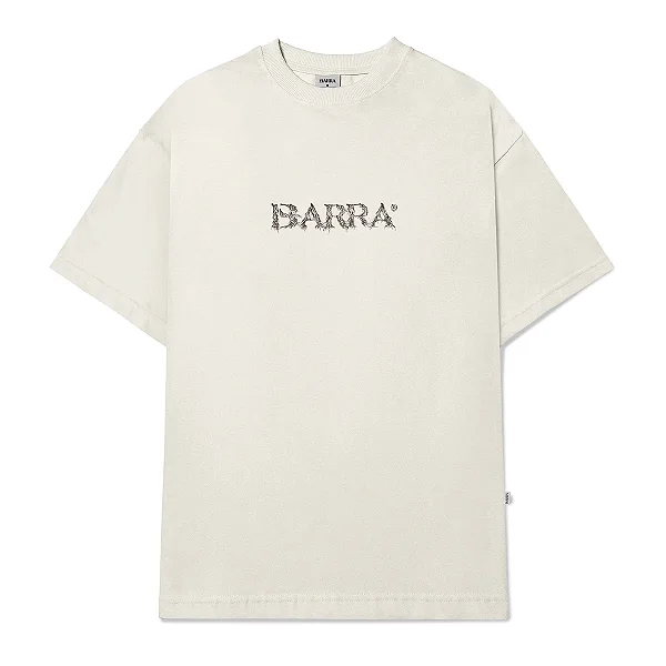 Camiseta Barra Logo Raizes Off White