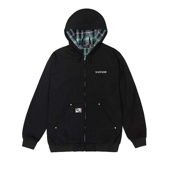 Jaqueta Disturb Inner Plaid Jacket in Black
