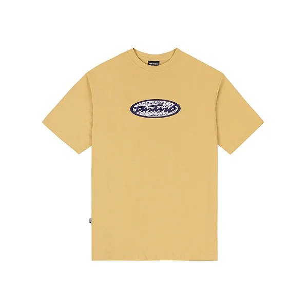 Camiseta Disturb Holographic T Shirt in Beige