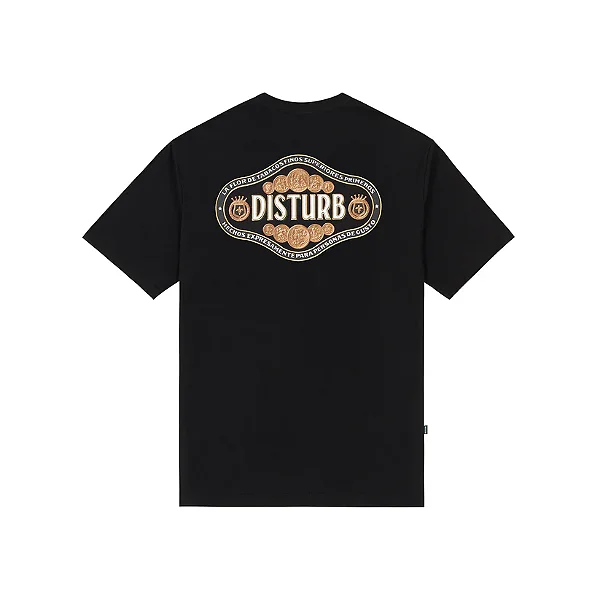 Camiseta Disturb Tabacco T Shirt in Black