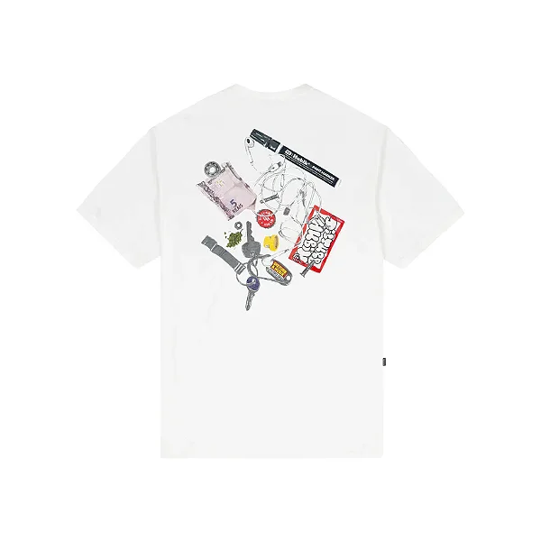 Camiseta Disturb Pocket Junk Tee in Off White
