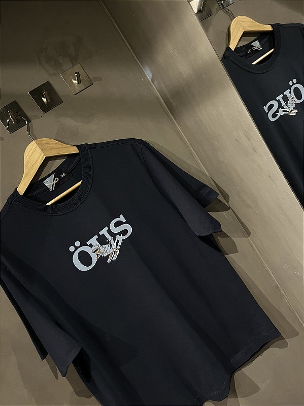 Camiseta Ous Ski Azul Marinho