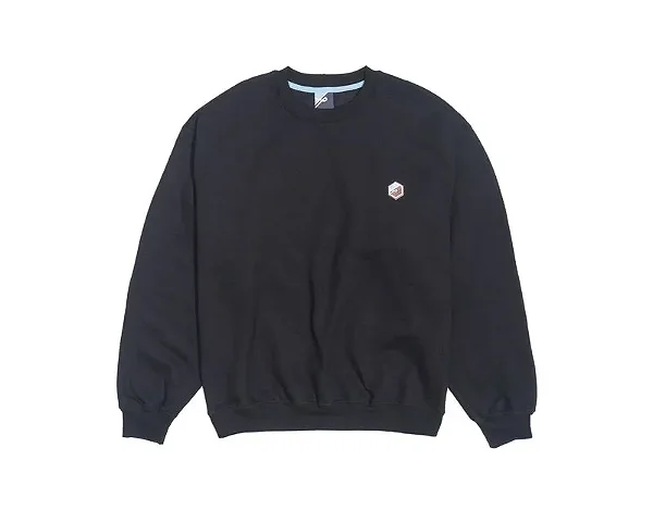 Moletom Ous Crewneck Minimal Preto
