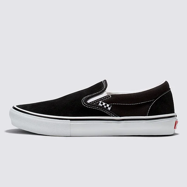 Tênis Vans Skate Slip-On Black White