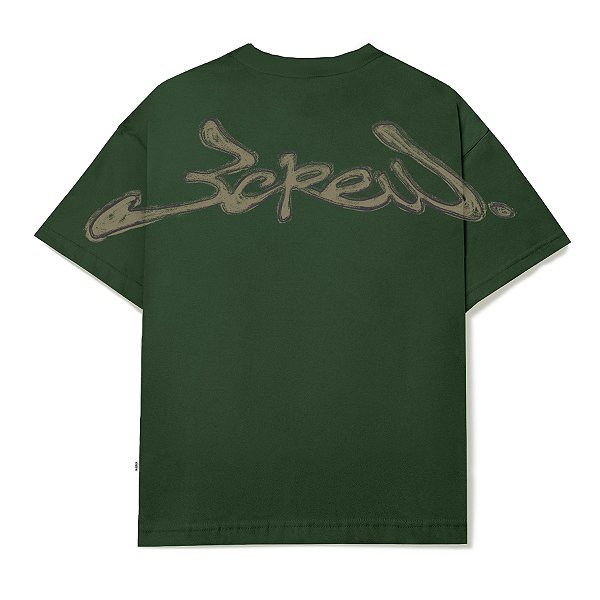 Camiseta Barra Assinatura Logo Handmade Verde