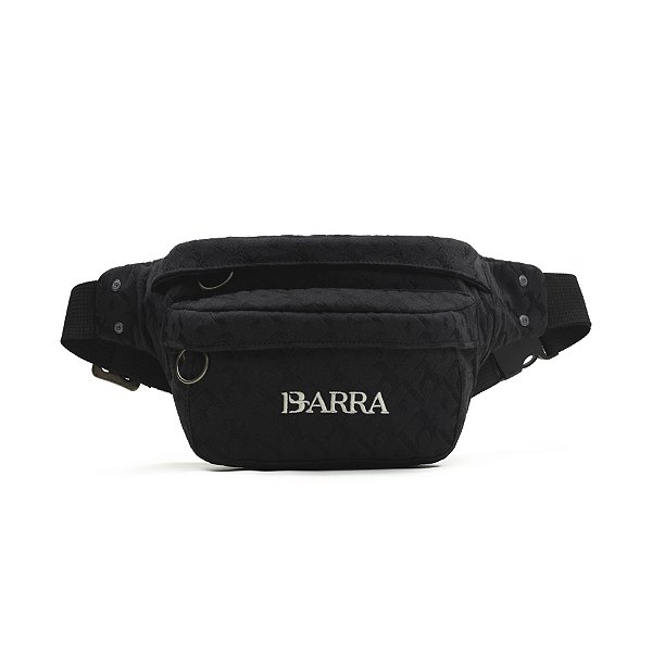 Pochete Barra Pattern B Jacquard Preta