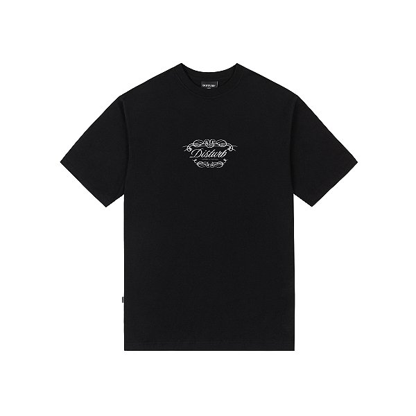 Camiseta DIsturb Classic Flavas T Shirt in Black