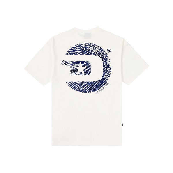 Camiseta DIsturb Fingerprint T Shirt in Off White