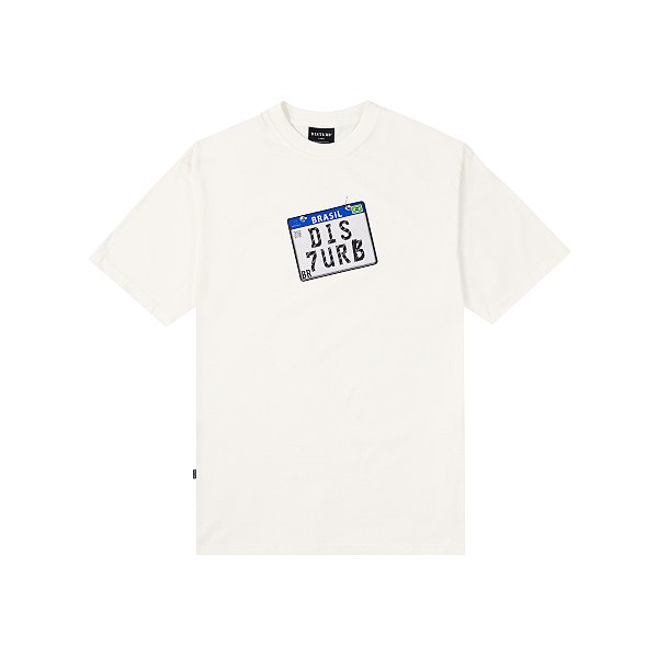 Camiseta Disturb Grau T Shirt in Off White
