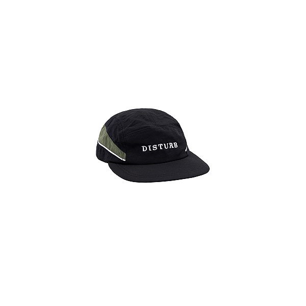 Boné Disturb Double Cut 5 Panel in Black